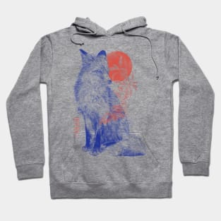 Bloomy Fox - Watercolor Pastel Music Wild Animal Aesthetic Gift Hoodie